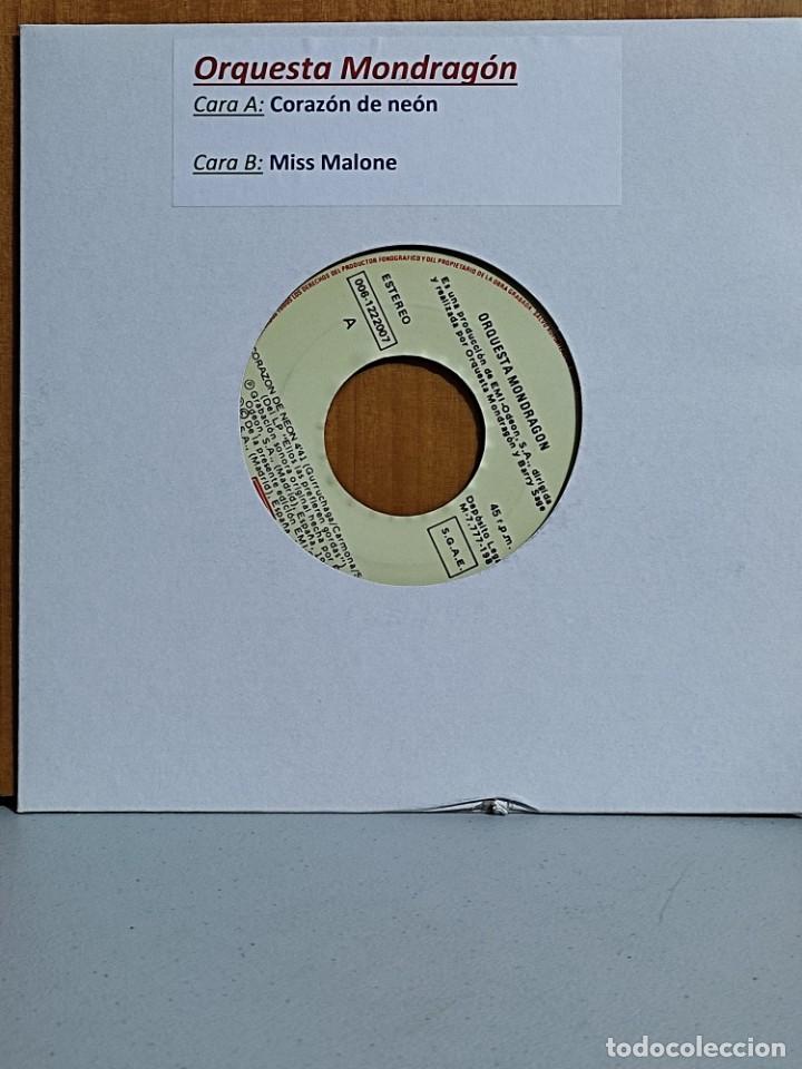 Discos de vinilo: ORQUESTA MONDRAGON - CORAZ&Oacute;N DE NE&Oacute;N - SINGLE - Foto 1