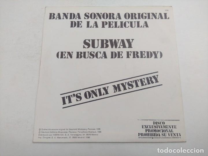 Discos de vinilo: SINGLE/SUBWAY/ITS ONLY MYSTERY/PROMOCIONAL. - Foto 1