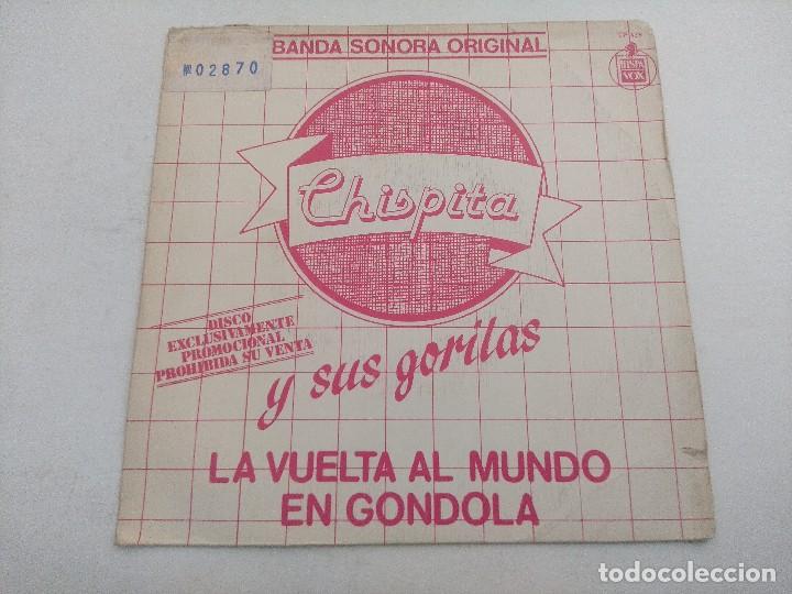 Discos de vinilo: SINGLE/CHISPITA Y SUS GORILAS/PROMOCIONAL. - Foto 1