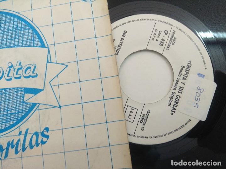 Discos de vinilo: SINGLE/CHISPITA Y SUS GORILAS/PROMOCIONAL. - Foto 2