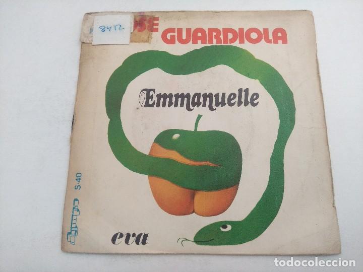 Discos de vinilo: SINGLE/EMMANUELLE/JOSE GUARDIOLA. - Foto 1