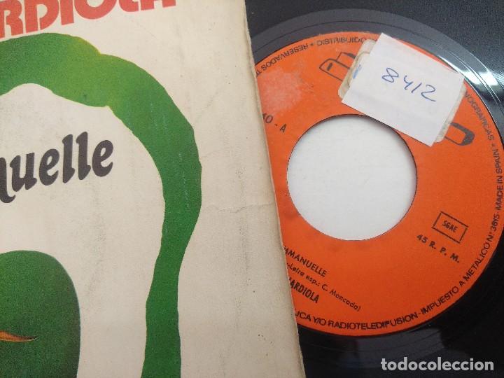 Discos de vinilo: SINGLE/EMMANUELLE/JOSE GUARDIOLA. - Foto 2