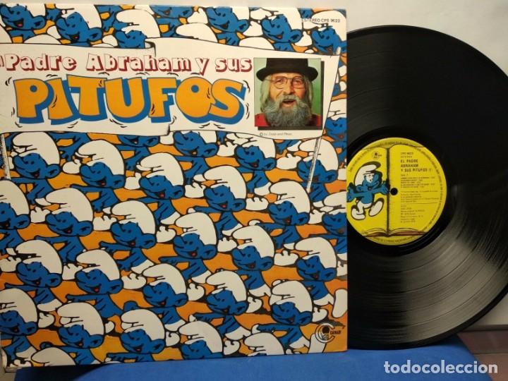 Discos de vinilo: LOS PITUFOS, EL PADRE ABRAHAM Y SUS PITUFOS DISCO VINILO LP - Foto 1