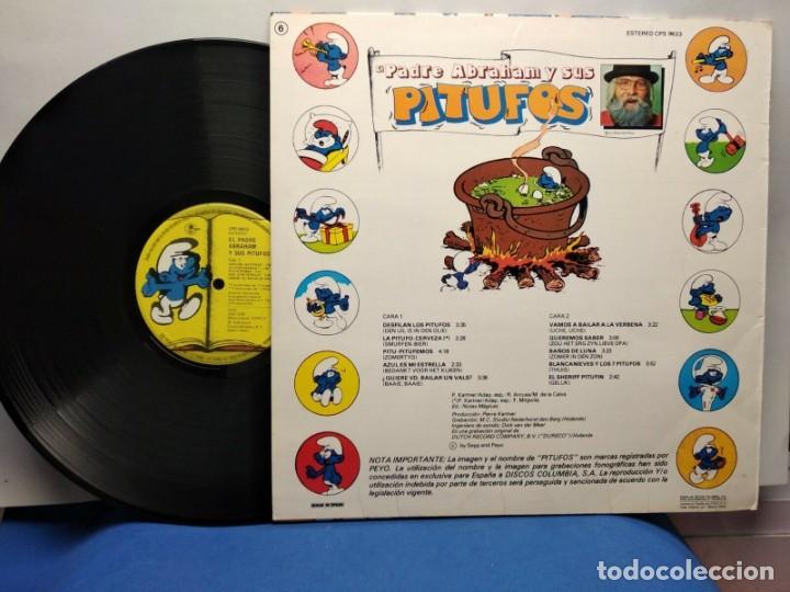Discos de vinilo: LOS PITUFOS, EL PADRE ABRAHAM Y SUS PITUFOS DISCO VINILO LP - Foto 2