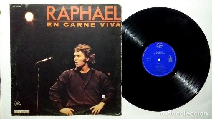Discos de vinilo: RAPHAEL EN CARNE VIVA LP 1981 IMPORTADO - Foto 1