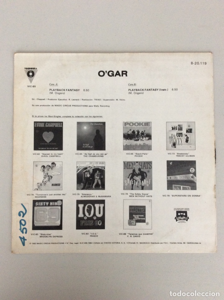 Discos de vinilo: Ogar. With your kind complicity. Playback fantasy - Foto 2