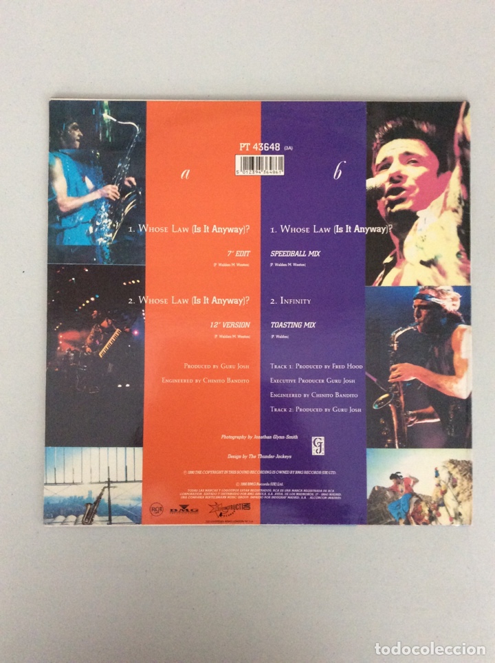 Discos de vinilo: Gur&uacute; josh. Whose law (is it anyway) - Foto 2