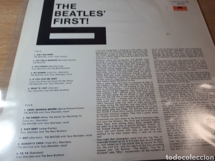 Discos de vinilo: THE BEATLES FIRST RECRDED IN HAMBURGO 1961 - Foto 2