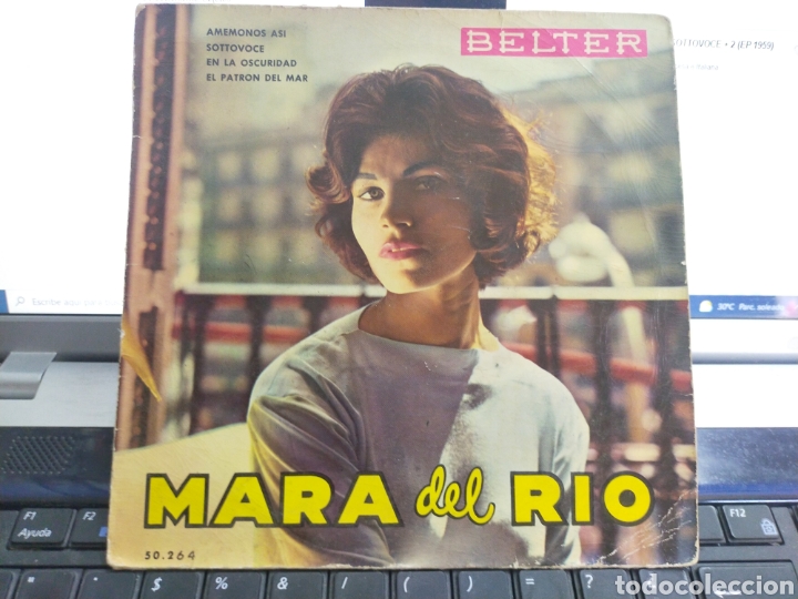 Dischi in vinile: Mara del r&iacute;o solo la carpeta del EP am&eacute;monos as&iacute; + 3 Espa&ntilde;a 1959