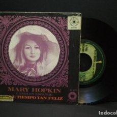 Discos de vinilo: MARY HOPKIN EN ESPAÑOL QUE TIEMPO TAN FELIZ +1 SINGLE 1968 PEPETO