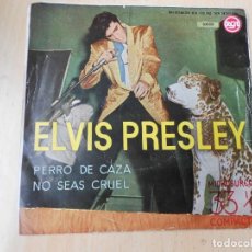 Discos de vinil: ELVIS PRESLEY, SG, PERRO DE CAZA (HOUND DOG) + 1, AÑO 1958. Lote 269632903