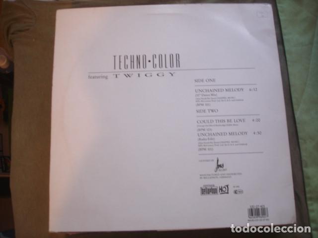 Discos de vinilo: Techno-Color Featuring Twiggy Unchained Melody - Foto 2