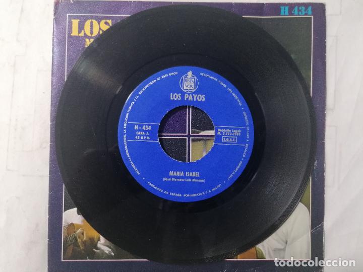 Discos de vinilo: DISCO SINGLE, LOS PAYOS, MARIA ISABEL Y COMPASION, A&Ntilde;O 1969, HISPAVOX - Foto 3