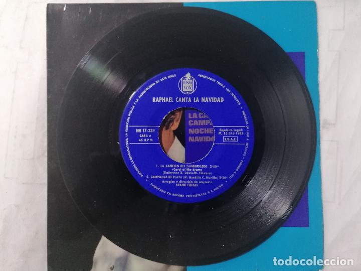 Discos de vinilo: DISCO SINGLE, RAPHAEL, CANTA LA NAVIDAD, A&Ntilde;O 1965, HISPAVOX - Foto 3