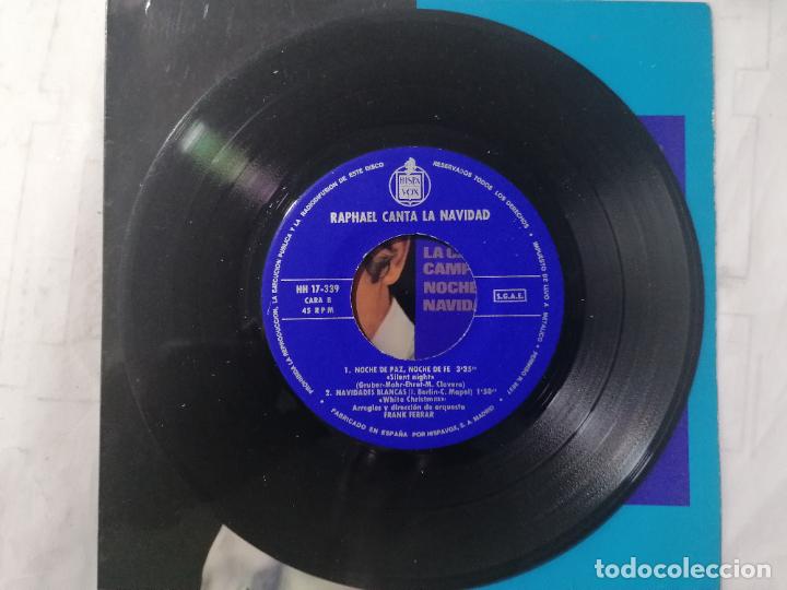 Discos de vinilo: DISCO SINGLE, RAPHAEL, CANTA LA NAVIDAD, A&Ntilde;O 1965, HISPAVOX - Foto 4