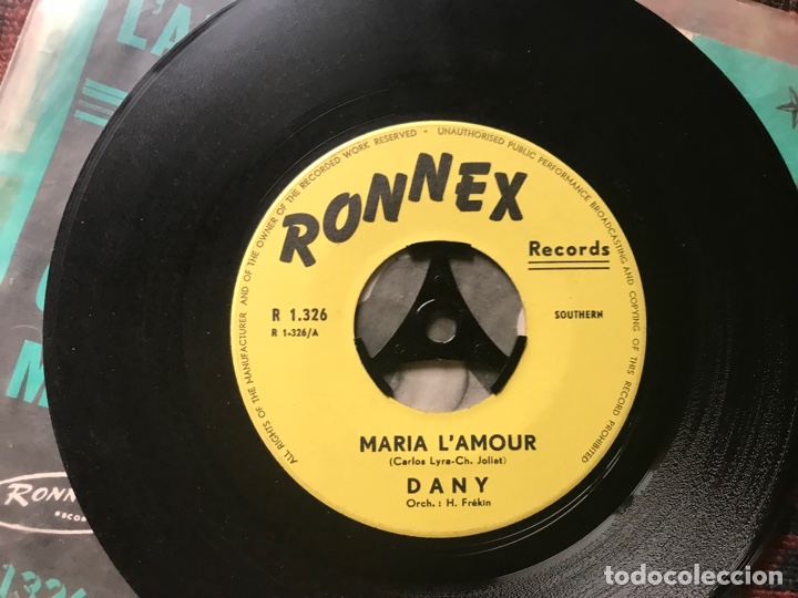 Discos de vinilo: Ronnex. Maria L&rsquo;amour. Dany&hellip; - Foto 3
