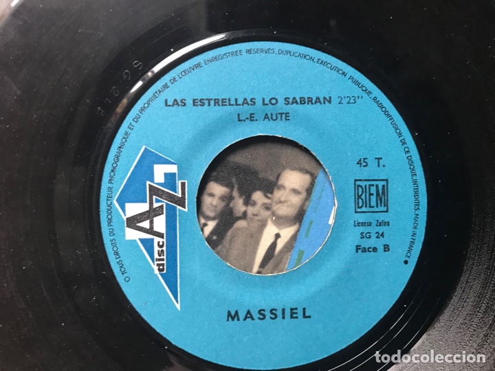 Discos de vinilo: Massiel. La, la, la, la. Eurovisi&oacute;n 68 - Foto 3
