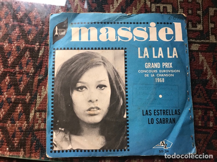 Discos de vinilo: Massiel. La, la, la, la. Eurovisi&oacute;n 68 - Foto 1