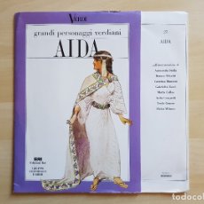 Dischi in vinile: AIDA - GRANDI PERSONAGGI VERDIANA - EDIZIONI RAI - LP - VINILO CON LIBRETO - FABBRI - 1983