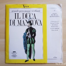 Dischi in vinile: IL DUCA DI MANTOVA - DAL RIGOLETTO - EDIZIONI RAI - LP - VINILO CON LIBRETO - FABBRI - 1983