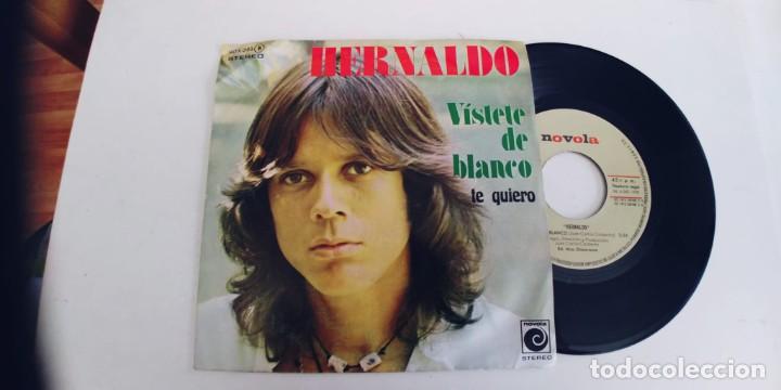 Discos de vinilo: HERNALDO-SINGLE VISTETE DE BLANCO - Foto 1