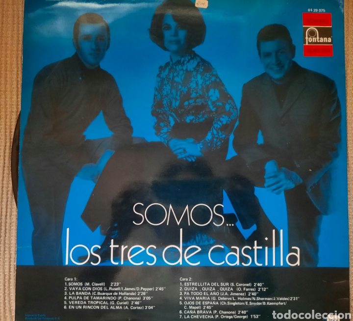 Discos de vinilo: LP SOMOS... LOS TRES DE CASTILLA - Foto 3