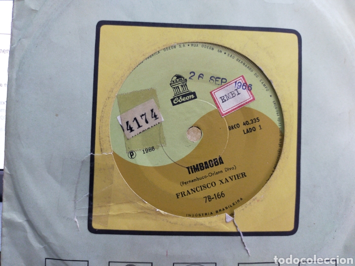Discos de vinilo: Francisco Xavier single timbaoba Brasil 1966 - Foto 1