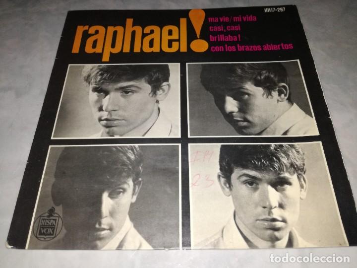 Discos de vinilo: RAPAHEL-MI VIDA-BRILLABA-ORIGINAL A&Ntilde;O 1965 - Foto 1