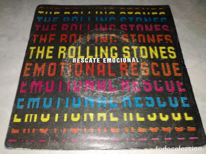 Discos de vinilo: THE ROLLING STONES-RESCATE EMOCIONAL-DOWN IN THE HOLE-ORIGINAL ESPA&Ntilde;OL