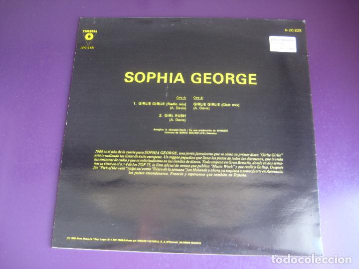 Discos de vinilo: Sophia George ‎– Girlie Girlie - MAXI VICTORIA 1985 - REGGAE DISCO POP 80S - SIN APENAS USO - Foto 2 - 270091638