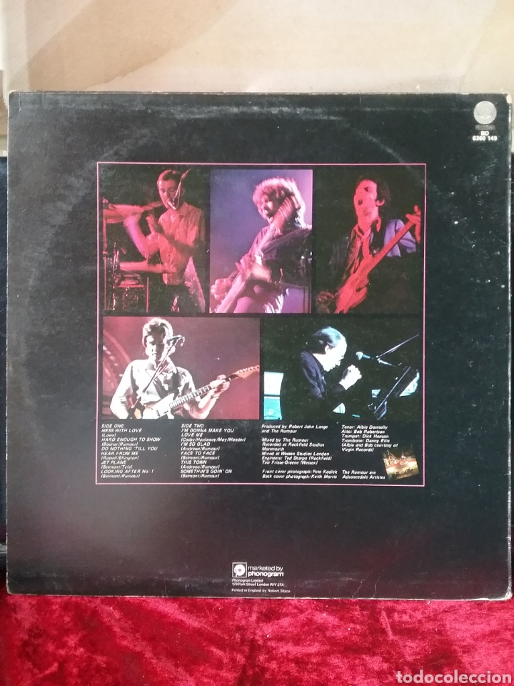 Discos de vinilo: The RUMOUR 1977 Vertigo Phonogram U.K. - Foto 2