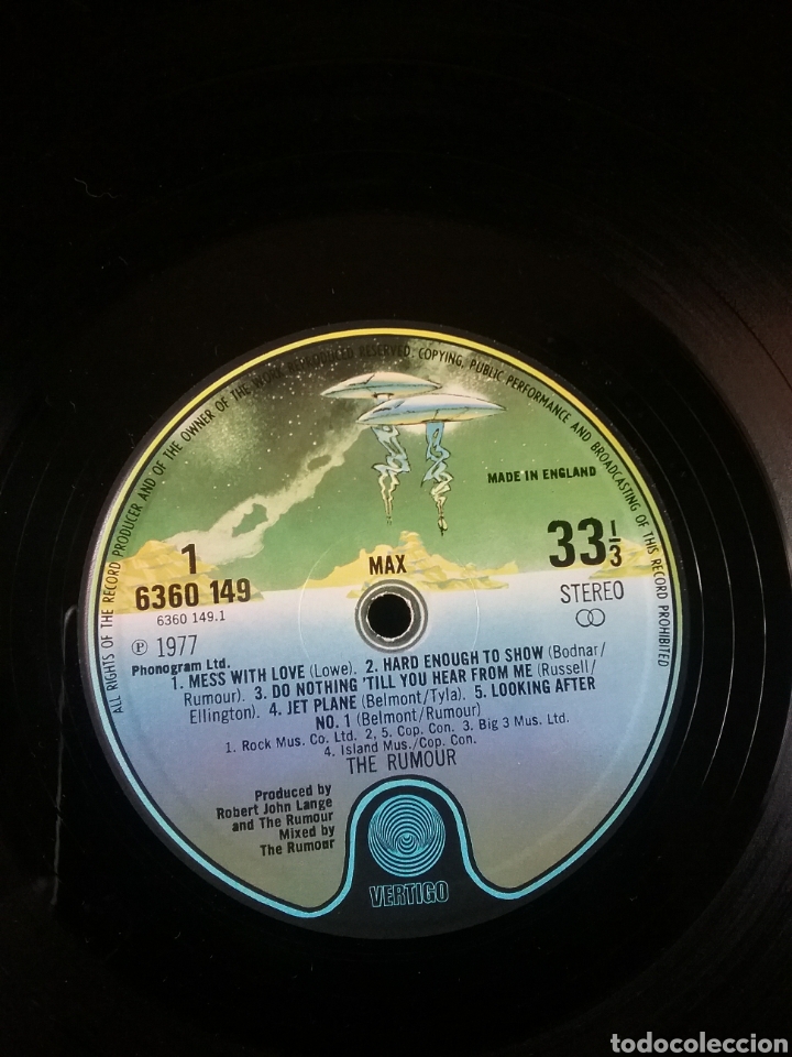 Discos de vinilo: The RUMOUR 1977 Vertigo Phonogram U.K. - Foto 3