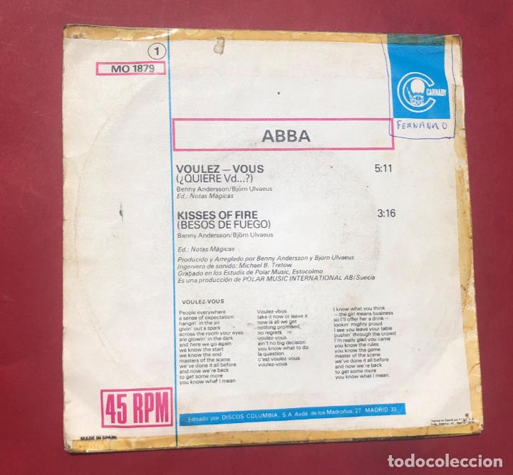 Discos de vinilo: DISCO SINGLE ABBA, VOULEZ VOUS, 1979 - Foto 4