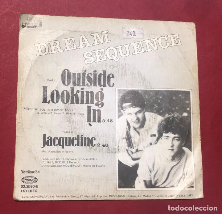 Discos de vinilo: DISCO VINILO SINGLE, DREAM SEQUENCE, OUTSIDE LOOKING IN, 1983 - Foto 3