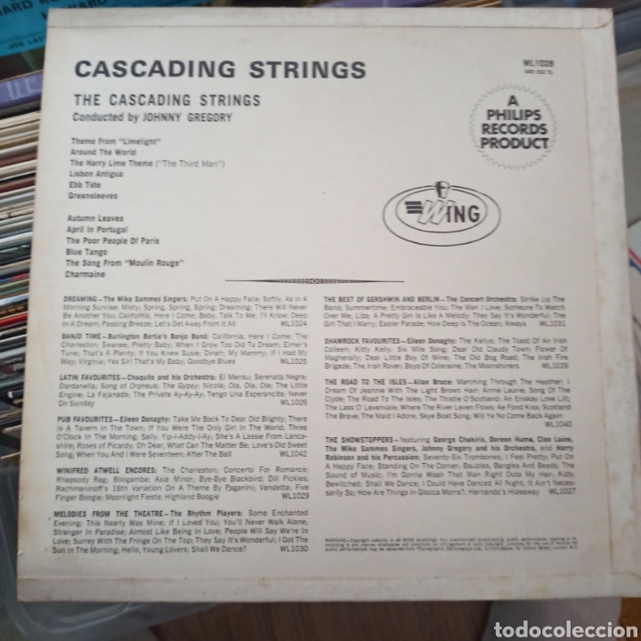 Discos de vinilo: The Cascading Strings Conducted By Johnny Gregory - Cascading Strings (Wing, UK, 1965) - Foto 2