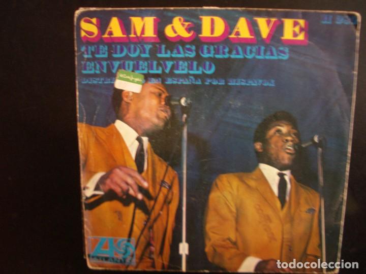 Discos de vinilo: SAM & DAVE- TE DOY LAS GRACIAS. SINGLE. - Foto 2