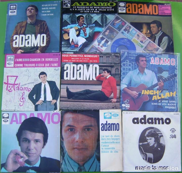 Discos de vinilo: Lote 10 Singles y EPs de Adamo - Foto 1