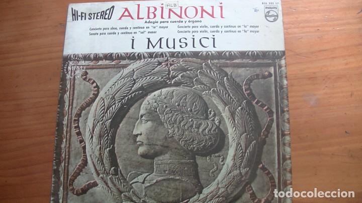 Discos de vinilo: Lp ALBINONI. ADAGIO. I MUSICI. PHILLIPS - Foto 1
