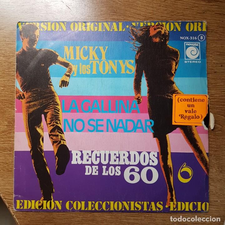 Discos de vinilo: SINGLE MICKY Y LOS TONYS. RECUERDO DE LOS 60 - Foto 1