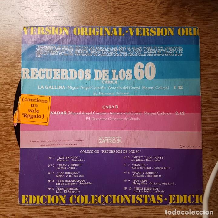 Discos de vinilo: SINGLE MICKY Y LOS TONYS. RECUERDO DE LOS 60 - Foto 2