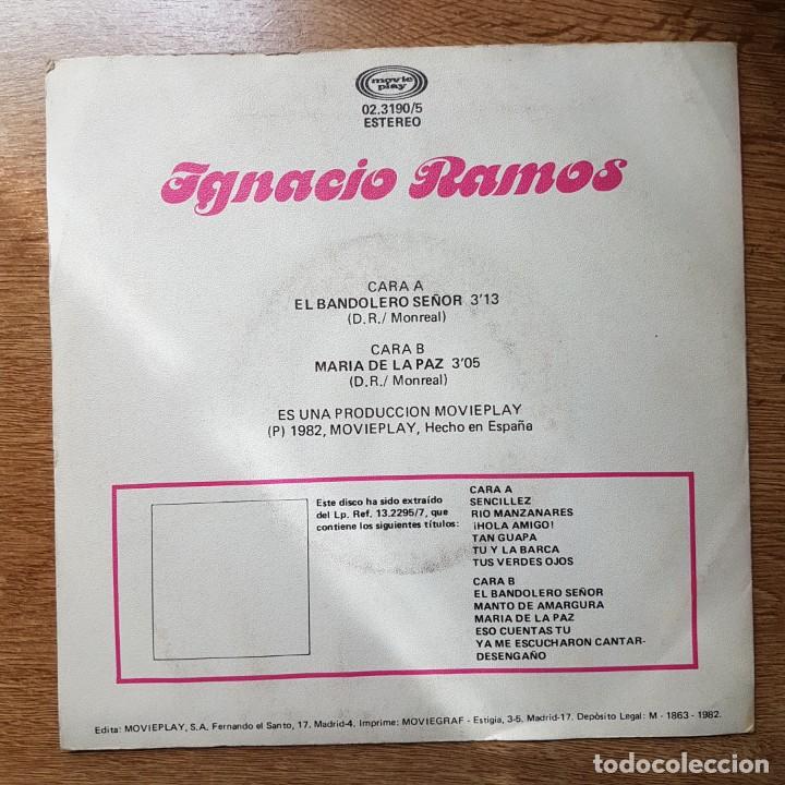 Discos de vinilo: SINGLE IGNACIO RAMOS. CANCI&Oacute;N ESPA&Ntilde;OLA COPLA. - Foto 2
