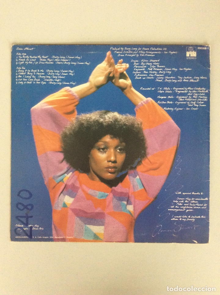 Discos de vinilo: Amii Stewart. Tocar madera. Knock on wood - Foto 2