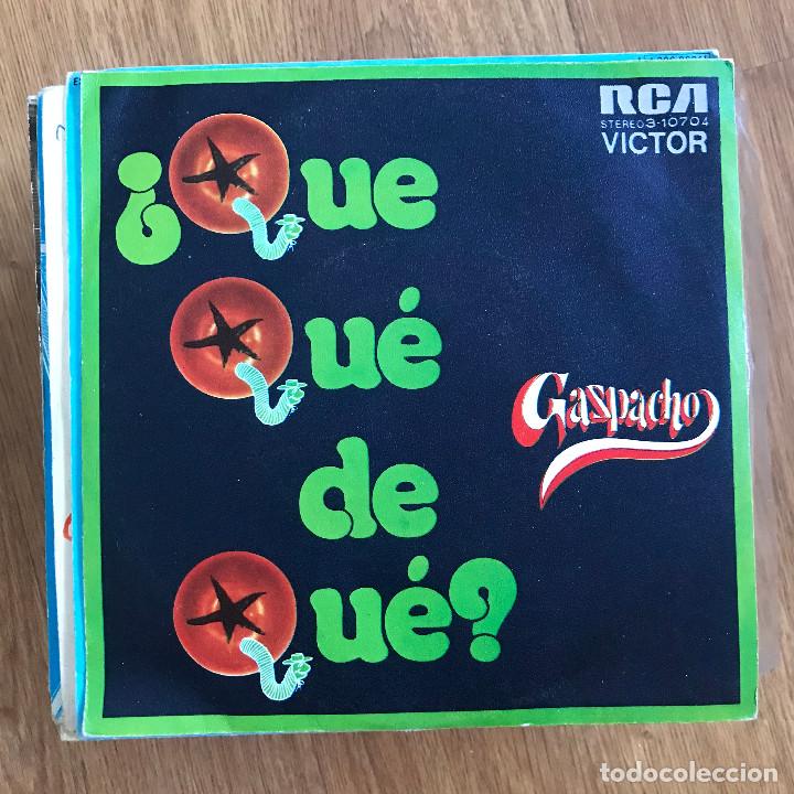 Discos de vinilo: GAZPACHO - QUE QU&Eacute; DE QU&Eacute;? - 7&rdquo; SINGLE RCA 1972 - Foto 1