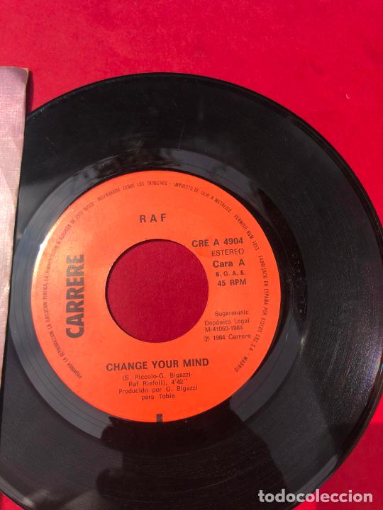 Discos de vinilo: DISCO VINILO SINGLE RAF, CHANGE YOUR MIND, 1984 - Foto 4