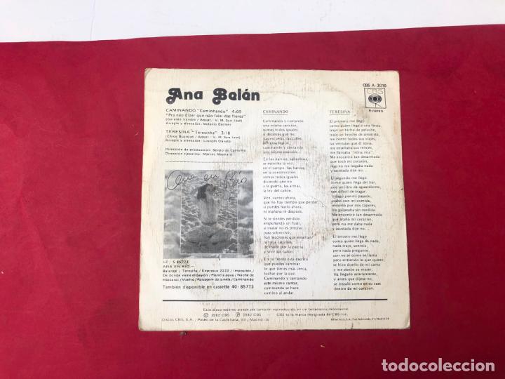 Discos de vinilo: DISCO VINILO SINGLE ANA BELEN, CAMINANDO, 1982 - Foto 3