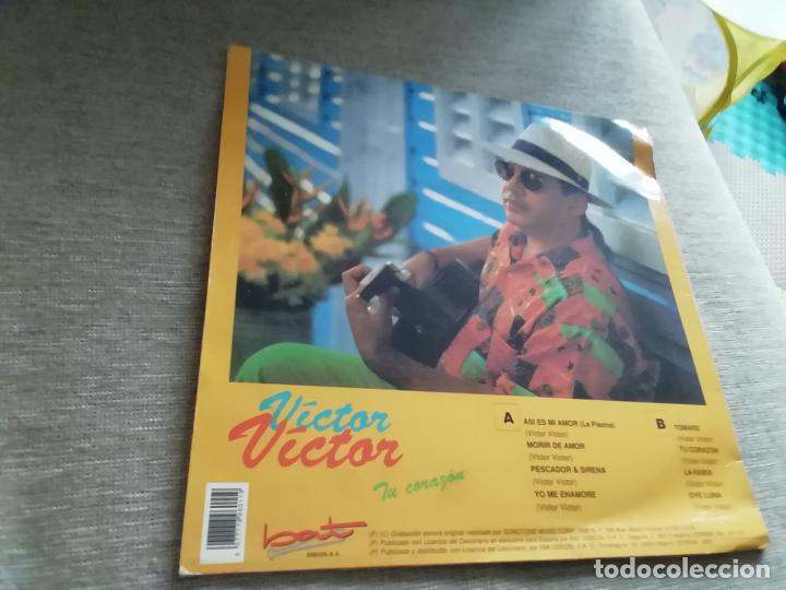 Discos de vinilo: Victor Victor-tu corazon. Lp espa&ntilde;a - Foto 2