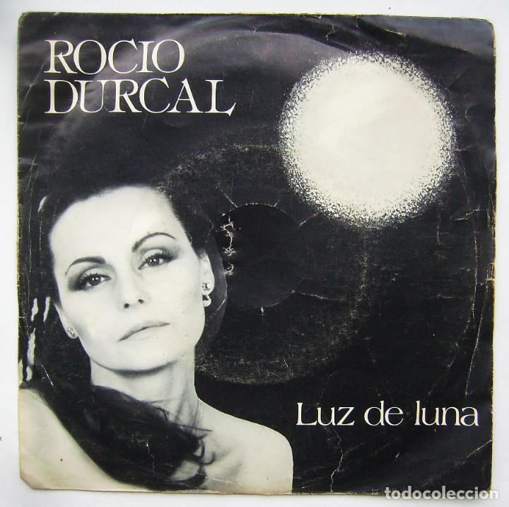 Discos de vinilo: ROC&Iacute;O D&Uacute;RCAL. LUZ DE LUNA. SINGLE. - Foto 1