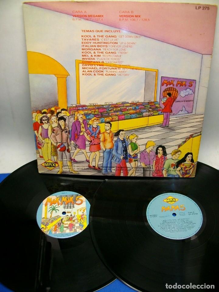 Discos de vinilo: MAX MIX 5 SEGUNDA PARTE 2 DISCOS LP - Foto 2