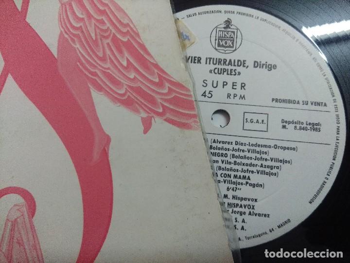 Discos de vinilo: VINILO MAXI/JAVIER ITURRALDE/DIRIGE CUPLES/PROMOCIONAL. - Foto 2