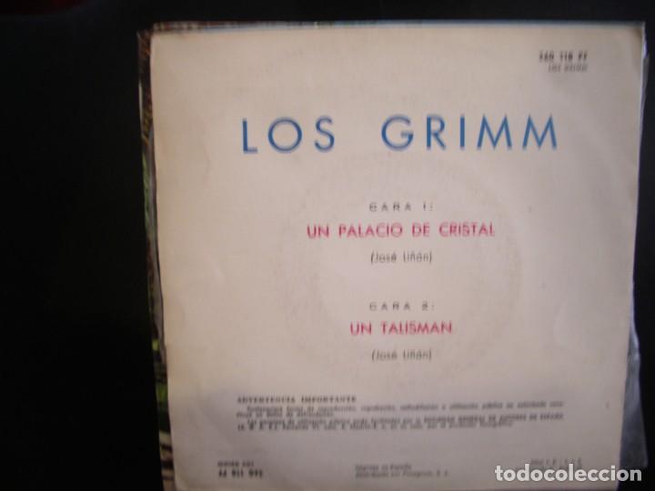 Discos de vinilo: LOS GRIMM- UN PALACIO DE CRISTAL. SINGLE. - Foto 2